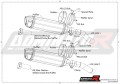 Kawasaki Z1000 2010 - 2013 Homologated EU Approved Street legal Muffler Auspuff Sportauspuff Silencer Echappement Silencieux Scarico Scarichi Escape Wydech Tłumik HP1  Dominator Exhaust System 6