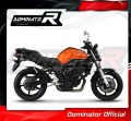 FZ6 FAZER S2 Exhaust Yamaha Muffler Auspuff Sportauspuff Silencer Echappement Silencieux Scarico Scarichi Escape Wydech Tłumik ROUND BLACK 2006 - 2010 DOMINATOR 3