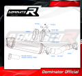 wydech tłumik DOMINATOR Homologowany HP1 pasujący do motocykla YAMAHA FZ1 1000 FAZER 2006 - 2015 6