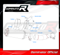 FZ 8 N / FZ8 S FAZER EXHAUST Yamaha Muffler Auspuff Sportauspuff Silencer Echappement Silencieux Scarico Scarichi Escape Wydech Tłumik GP Black 2010 - 2016 DOMINATOR 5
