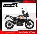 kompletny układ wydechowy z tłumikiem DOMINATOR Full System Owalny pasujący do motocykla KTM 390 Adventure 2020 - 2023