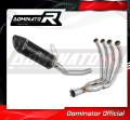 kompletny układ wydechowy z tłumikiem DOMINATOR Full System HP8 CZARNY pasujący do motocykla Kawasaki Z800 2013 - 2016 2
