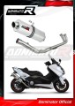 kompletny układ wydechowy z tłumikiem DOMINATOR Full System Owalny pasujący do motocykla Yamaha XP 530 T-MAX 2012 - 2016