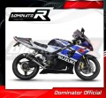 Suzuki GSXR 1000 K1-K4 2001 - 2004 Slip-on Exhaust Muffler Auspuff Sportauspuff Silencer Echappement Silencieux Scarico Scarichi Escape Marmitta Wydech Tłumik GP 1 BLACK DOMINATOR EXHAUST SYSTEM 3