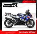 Suzuki GSXR 1000 K1-K4 2001 - 2004 Slip-on Exhaust Muffler Auspuff Sportauspuff Silencer Echappement Silencieux Scarico Scarichi Escape Marmitta Wydech Tłumik HP1 BLACK DOMINATOR EXHAUST SYSTEM 3