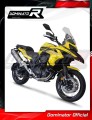Benelli TRK 502 X 2022 EXHAUST Muffler Auspuff Sportauspuff Silencer Echappement Silencieux Scarico Scarichi Escape Wydech Tłumik HP7 Titanium Dominator Exhaust System 2