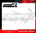 complete exhaust system with muffler DOMINATOR Full System HP3 BLACK fits to Yamaha XSR 900 2022  2023 2