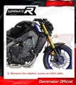 Yamaha XSR 900 2022 - 2023 Full Exhaust System EX Muffler Auspuff Sportauspuff Silencer Echappement Silencieux Scarico Scarichi Escape Collector Manifold Wydech Tłumik HP3 BLACK Low Level  EX DOMINATOR 3