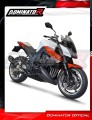 complete exhaust system with muffler DOMINATOR Full System HP1 BLACK fits to Kawasaki Z1000 2010  2013 5