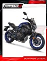 complete exhaust system with muffler DOMINATOR Full System HP8 BLACK fits to Yamaha MT 07 2014  2020 5