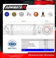 complete exhaust system with muffler DOMINATOR Full System HP8 BLACK fits to Kawasaki NINJA 400 2018  2022 6