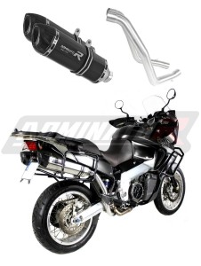 Aprilia ETV 1000 Caponord 2001 - 2004 išmetimo sistema Duslintuvas HP1 BLACK + dB killer medium