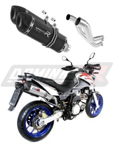 Aprilia Pegaso 650 Strada 2007 - 2010 išmetimo sistema Duslintuvas HP1 BLACK + dB killer medium
