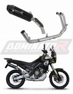 Aprilia Tuareg 660 2021 - 2023 pilna sistema Išmetimo kolektorius Duslintuvas HP3 BLACK + dB killer medium