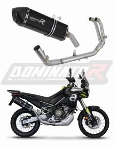 Aprilia Tuareg 660 2021 - 2023 Pilna sistema Išmetimo kolektorius Duslintuvas HP7 BLACK + dB killer medium