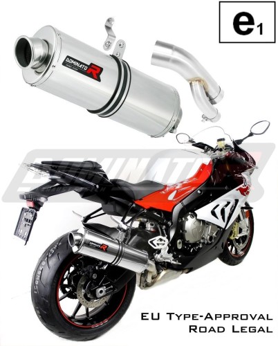 exhaust muffler DOMINATOR homologated road legal OVAL fits to S1000RR 2017  2018 5