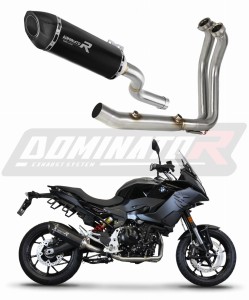 BMW F900XR 2020 - 2026 Pilna išmetimo sistema Kolektorius išmetimas Duslintuvas HP5 BLACK + dB killer medium
