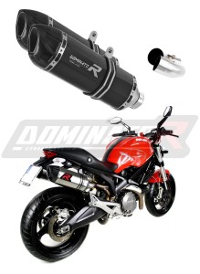Ducati MONSTER 696 2008 - 2014 išmetimas Duslintuvas HP1 BLACK + dB killer medium