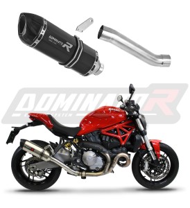 Ducati MONSTER 821 2018 - 2021 išmetimo sistema Duslintuvas HP1 BLACK + dB killer medium