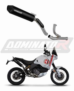 Ducati DesertX 2022 - 2023 Exhaust System Collector Silencer MX2 BLACK + dB killer