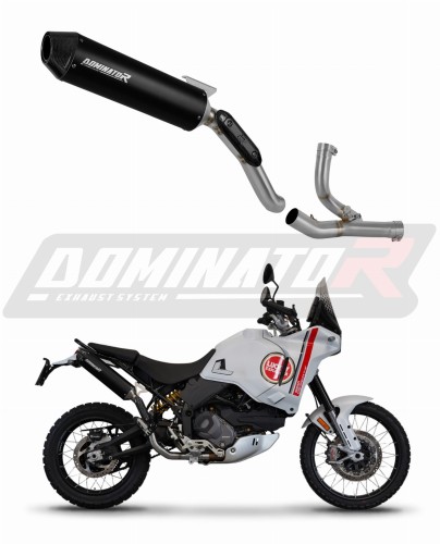 Ducati DesertX 2022 - 2023 Kolektor wydech tłumik MX2 BLACK + dB killer motorcycle Exhaust Full system Collector Manifold Muffler échappement Marmitta Escape Dominator Exhaust System x