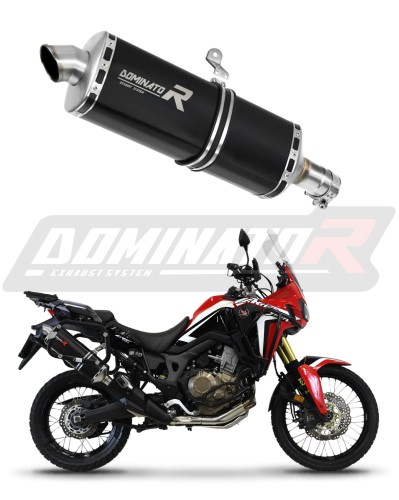 wydech tłumik DOMINATOR P7 CZARNY pasujący do motocykla Honda CRF 1000L Africa Twin 2016 - 2019 6
