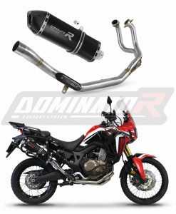Honda CRF 1000L Africa Twin 2016 - 2019 Pilna sistema Išmetimo kolektorius Duslintuvas HP7 BLACK + dB killer medium