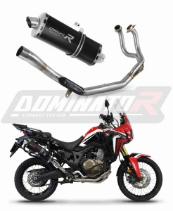 Honda CRF 1000L Africa Twin 2016 - 2019 Pilna sistema Išmetimo kolektorius Duslintuvas P7 BLACK + dB killer medium