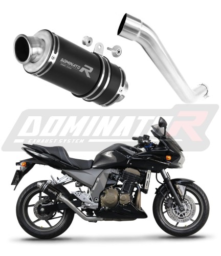 wydech tłumik DOMINATOR GP1 CZARNY pasujący do motocykla Kawasaki Z750 2004 - 2006 6