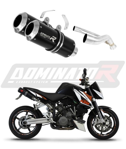 KTM 990 SUPER Duke 2005 -2013 Exhaust Muffler Auspuff Sportauspuff Silencer Echappement Silencieux Scarico Scarichi Escape Wydech Tłumik GP BLACK   Dominator x