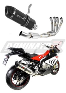 BMW S1000RR EX 2017 - 2018 Full Exhaust System Collector Silencer HP1 BLACK + dB killer medium
