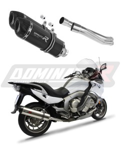BMW K1600 GT GTL 2011 - 2023 išmetimo sistema Duslintuvas HP1 BLACK + dB killer medium