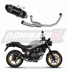 Honda VTR 250 2009 - 2015 Pilna išmetimo sistema Kolektorius išmetimas Duslintuvas HP3 BLACK + dB killer