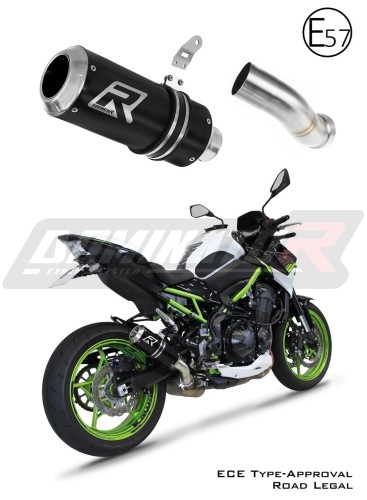 exhaust muffler DOMINATOR homologated road legal GP BLACK fits to Kawasaki Z 900 2020  2024 8