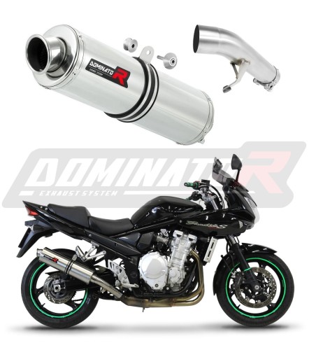 exhaust muffler DOMINATOR ROUND fits to Suzuki GSF 1250 N / S BANDIT 2007  2016 6