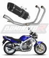 Suzuki GS 500E 1989 - 2009 EXHAUST Collector Manifold Full System Muffler Auspuff Sportauspuff Silencer Echappement Silencieux Scarico Scarichi Escape Wydech Tłumik HP1 BLACK Dominator Exhaust System x