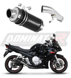 Suzuki GSXF 650 2007 - 2016 išmetimo sistema Duslintuvas GP1 BLACK + dB killer medium