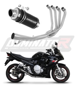 Suzuki GSXF 650 2007 - 2016 Pilna sistema Kolektorius išmetimas Duslintuvas GP1 BLACK + dB killer