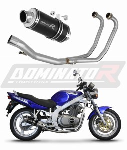 Suzuki GS 500F 2004 - 2014 Full System Kolektorius išmetimas Duslintuvas GP1 BLACK + dB killer medium