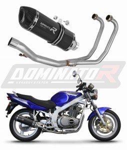 Suzuki GS 500F 2004 - 2014 pilna išmetimo sistema kolektorius duslintuvas HP1 BLACK + dB killer medium