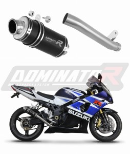 Suzuki GSXR 1000 K1 - K4 2001 - 2004 išmetimo sistema Duslintuvas Slip-on GP1 BLACK + dB killer medium