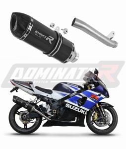 Suzuki GSXR 1000 K1 - K4 2001 - 2004 išmetimo sistema Duslintuvas Slip-on HP1 BLACK + dB killer medium