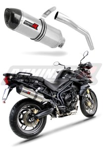 Triumph TIGER 800 XC XR 2011 - 2014 Exhaust Silencer Muffler HP1 + dB killer medium