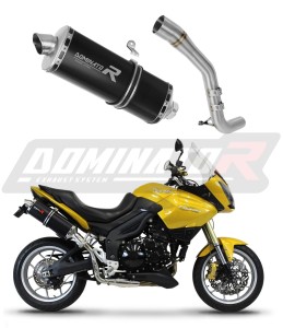 Triumph Tiger 1050 2006 - 2012 išmetimas Duslintuvas P7 BLACK + dB killer medium