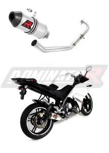 Yamaha YZF R125 2008 - 2013 pilna išmetimo sistema Kolektorius išmetimas Duslintuvas HP3 + dB killer medium