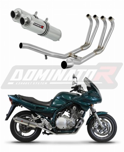 complete exhaust system with muffler DOMINATOR Full System ROUND fits to Yamaha XJ 900 Diversion 1994  2003 7