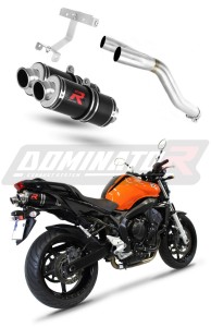 Yamaha FZ6 FAZER 600 S1 2004 - 2010 Exhaust Silencer Muffler GP1 BLACK + dB killer medium