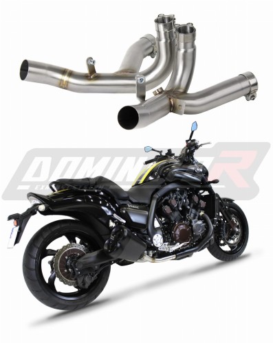 YAMAHA V MAX V-MAX 1700 2009 - 2019 Exhaust Cat Eliminator Catalyst Catalytic Converter Linkpipe Decat Downpipe DOMINATOR EXHAUST SYSTEM x