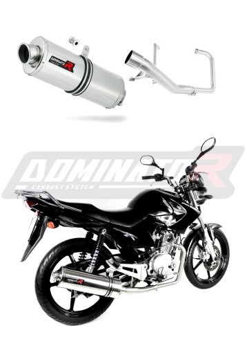 kompletny układ wydechowy z tłumikiem DOMINATOR Full System Owalny pasujący do motocykla Yamaha YBR 125 2009 - 2018 5