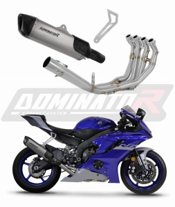Yamaha YZF R6 2017 - 2023 pilna išmetimo sistema Duslintuvas titaninis HP6 + dB killer